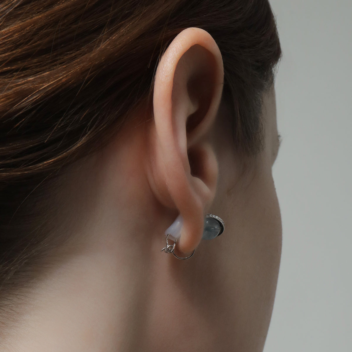《Clip-on earrings》Blue Planet |Silver (Casual)