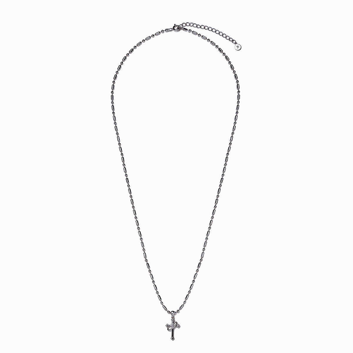 《Necklace》Cross Orbit｜Silver（Luxe）