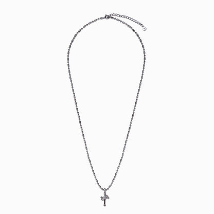 《Necklace》Cross Orbit｜Silver（Luxe）