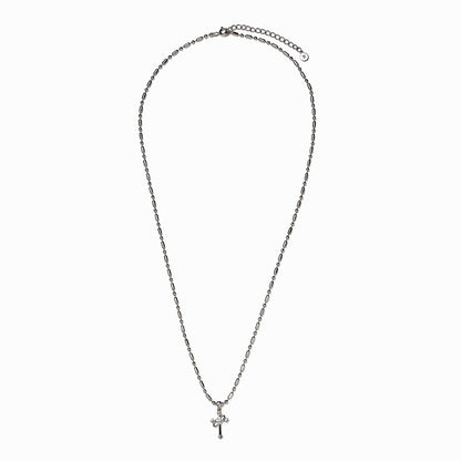 《Necklace》Cross Orbit｜Silver　（Casual）