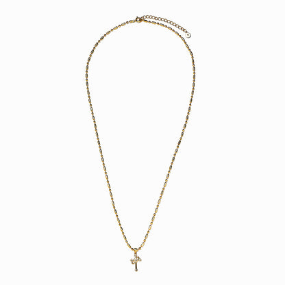 《Necklace》Cross Orbit｜Gold　（Casual）