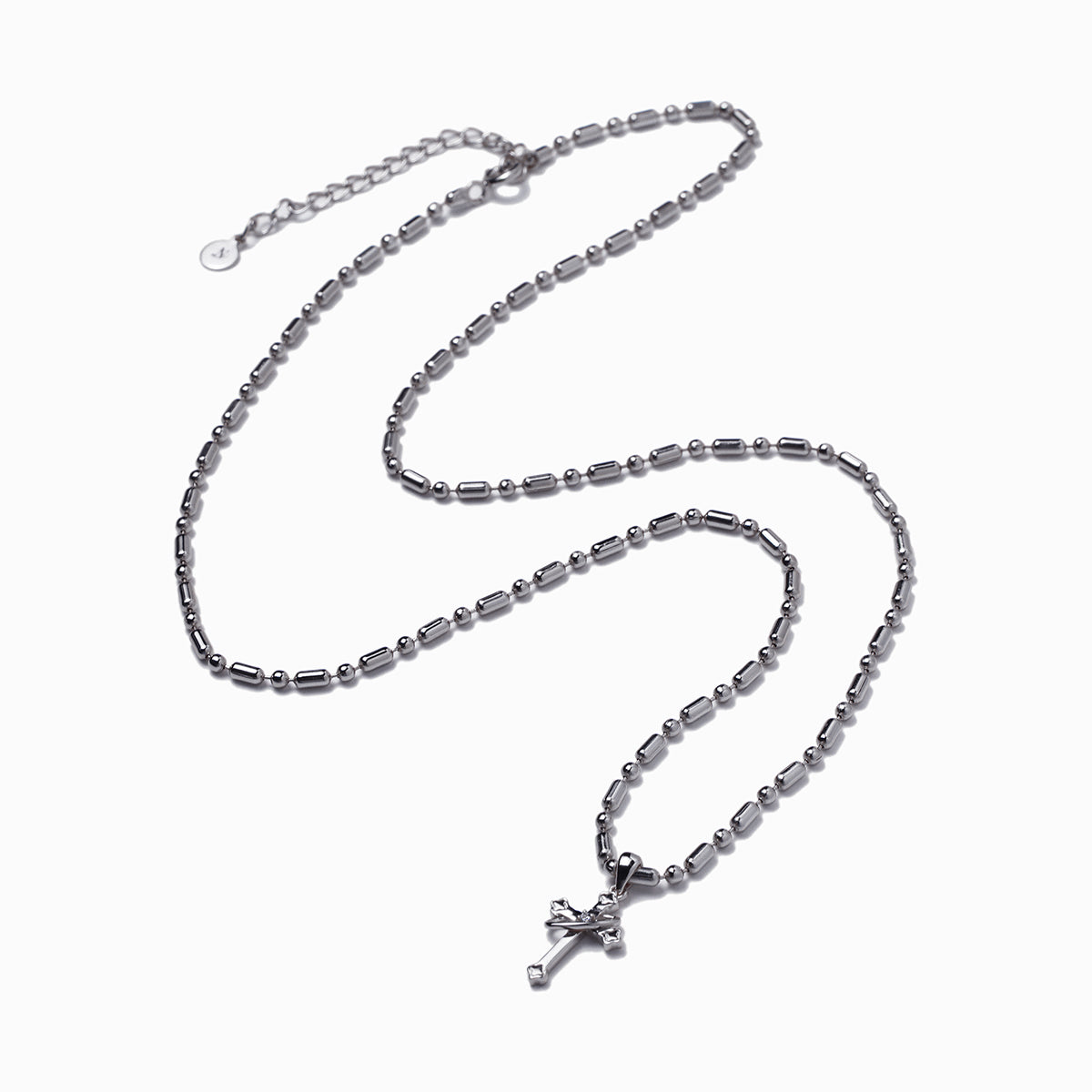 《Necklace》Cross Orbit｜Silver（Luxe）