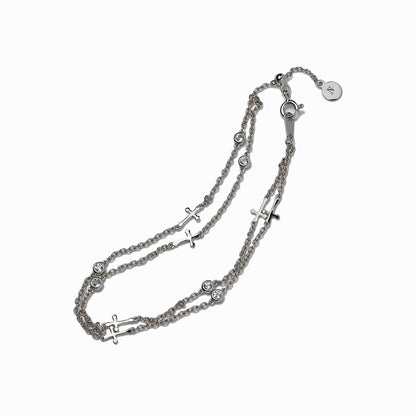 《Bracelet》Cross Planet｜Silver（Casual）