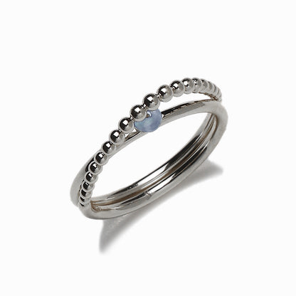 《Ring》Blue Orbit｜Silver　（Luxe）