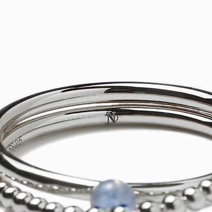 《Ring》Blue Orbit｜Silver　（Luxe）