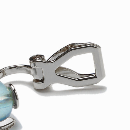《Clip-on earrings》Blue Planet ｜Silver　（Casual）
