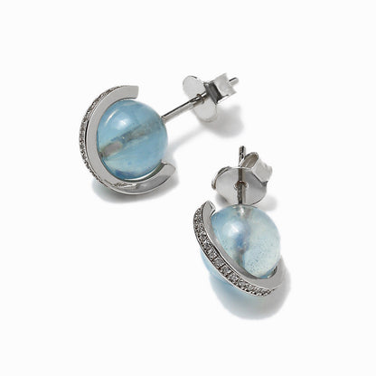 《Pierced earrings》Blue Planet ｜Silver　（Casual）