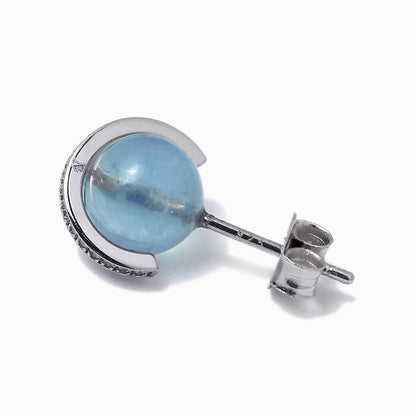 《Pierced earrings》Blue Planet ｜Silver（Luxe）