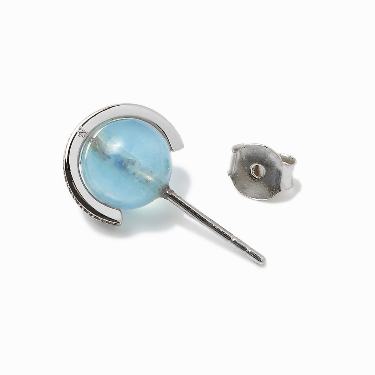 《Pierced earrings》Blue Planet ｜Silver　（Casual）