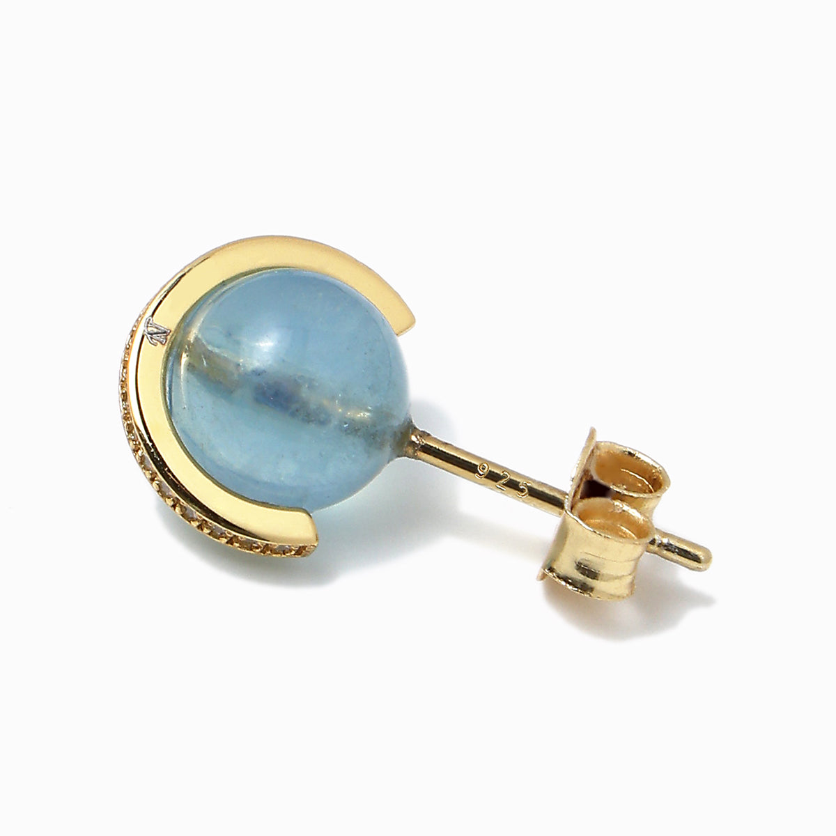 《Pierced earrings》Blue Planet ｜Gold　（Luxe）