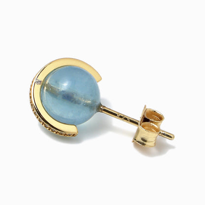 《Pierced earrings》Blue Planet ｜Gold　（Luxe）