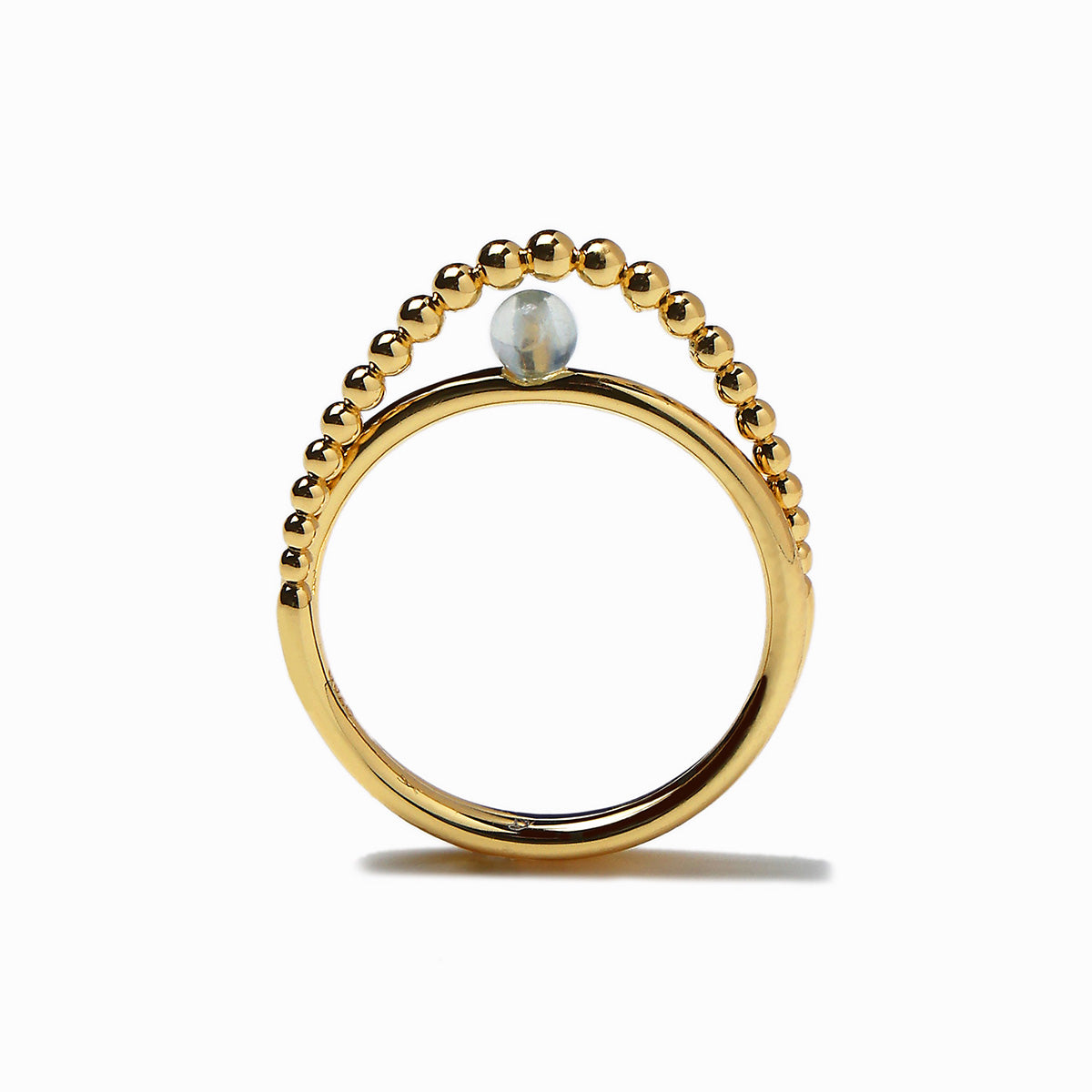《Ring》Blue Orbit｜Gold　（Luxe）
