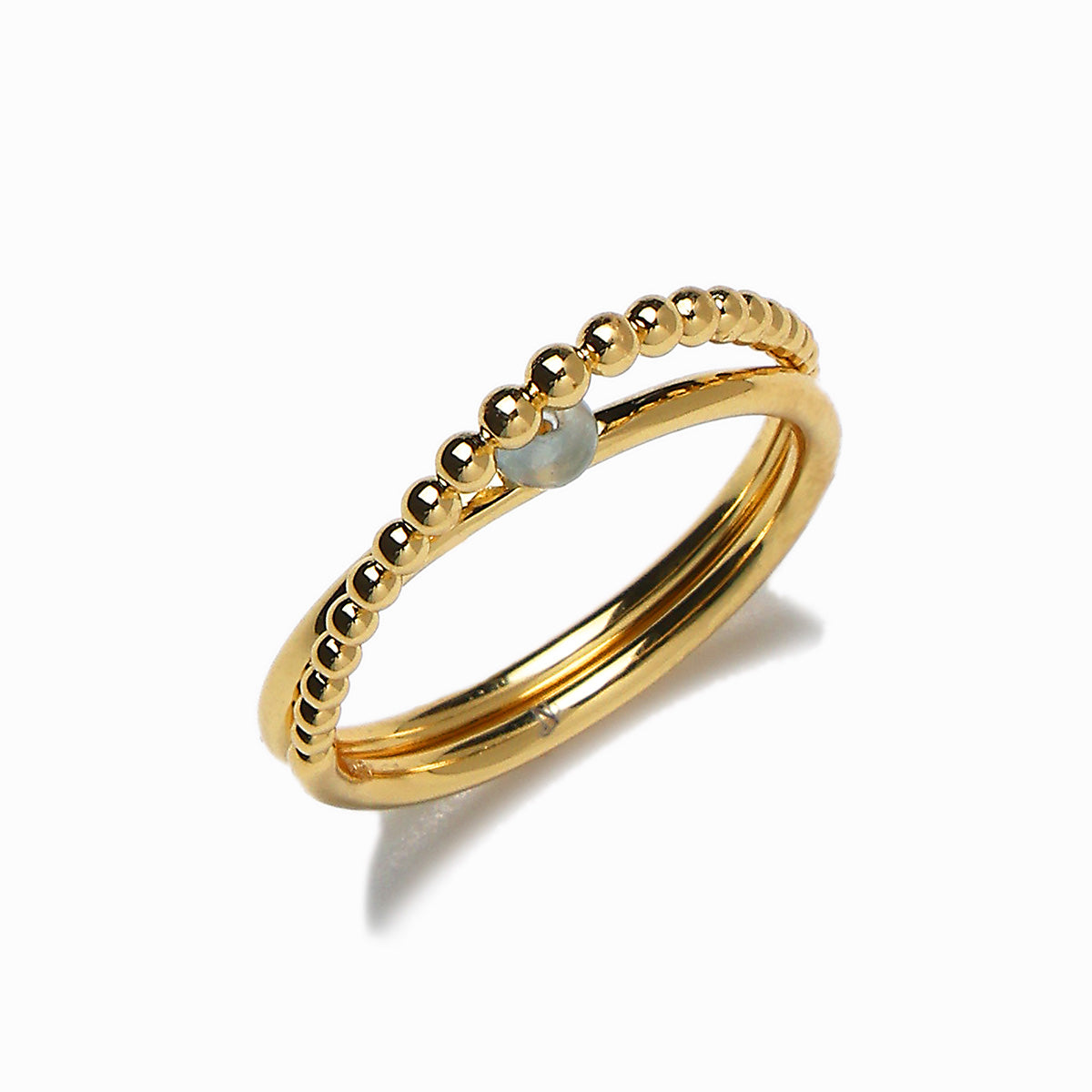《Ring》Blue Orbit｜Gold　（Luxe）