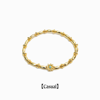 《Bracelet》Bold Bloom｜Gold（Casual)