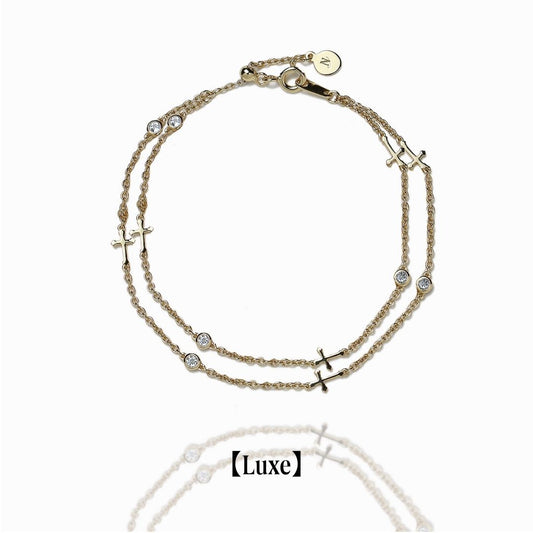 《Bracelet》Cross Planet｜Gold　（Luxe）
