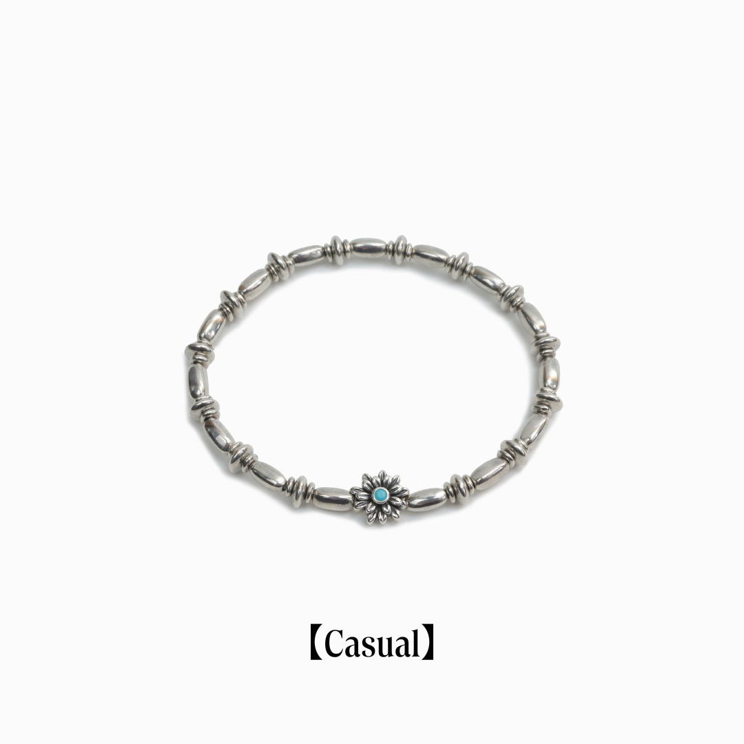 《Bracelet》Bold Bloom｜Silver（Casual)