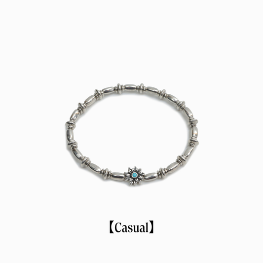 《Bracelet》Bold Bloom｜Silver（Casual)