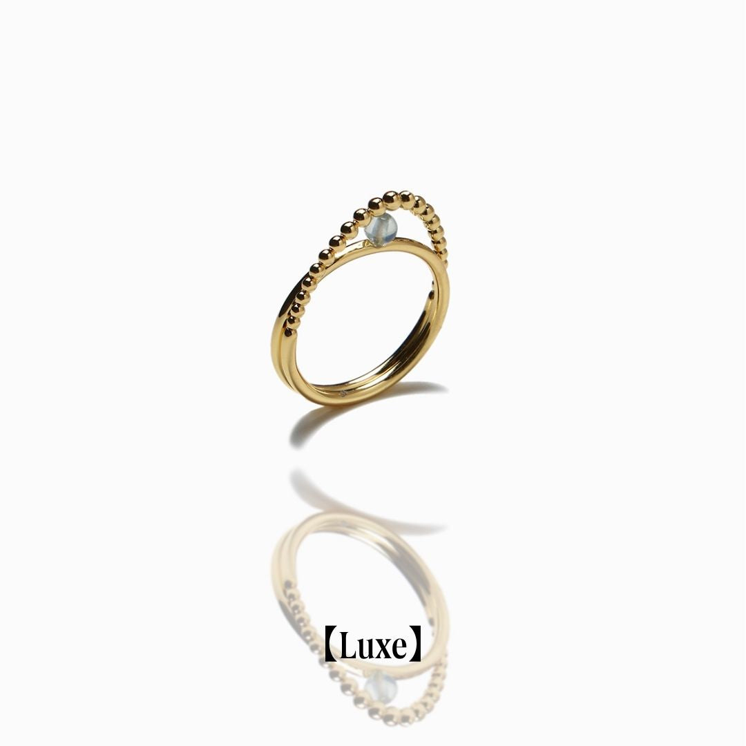 《Ring》Blue Orbit｜Gold　（Luxe）