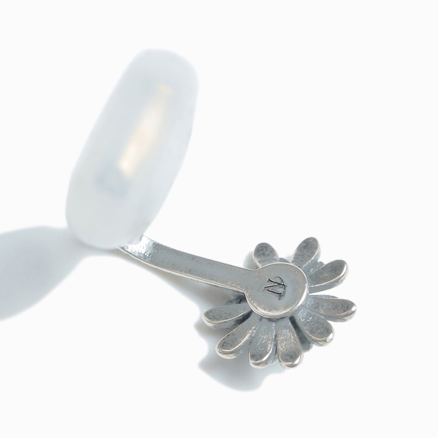 《Clip-on earrings》Blue Bloom  ｜Silver　（Casual）