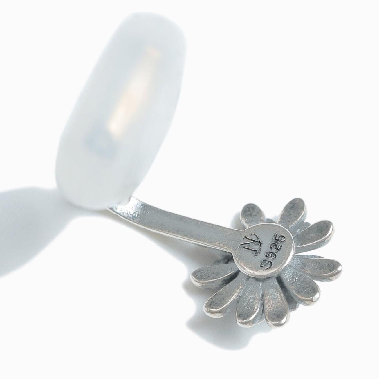 《Clip-on earrings》Blue Bloom  ｜Silver　（Luxe)