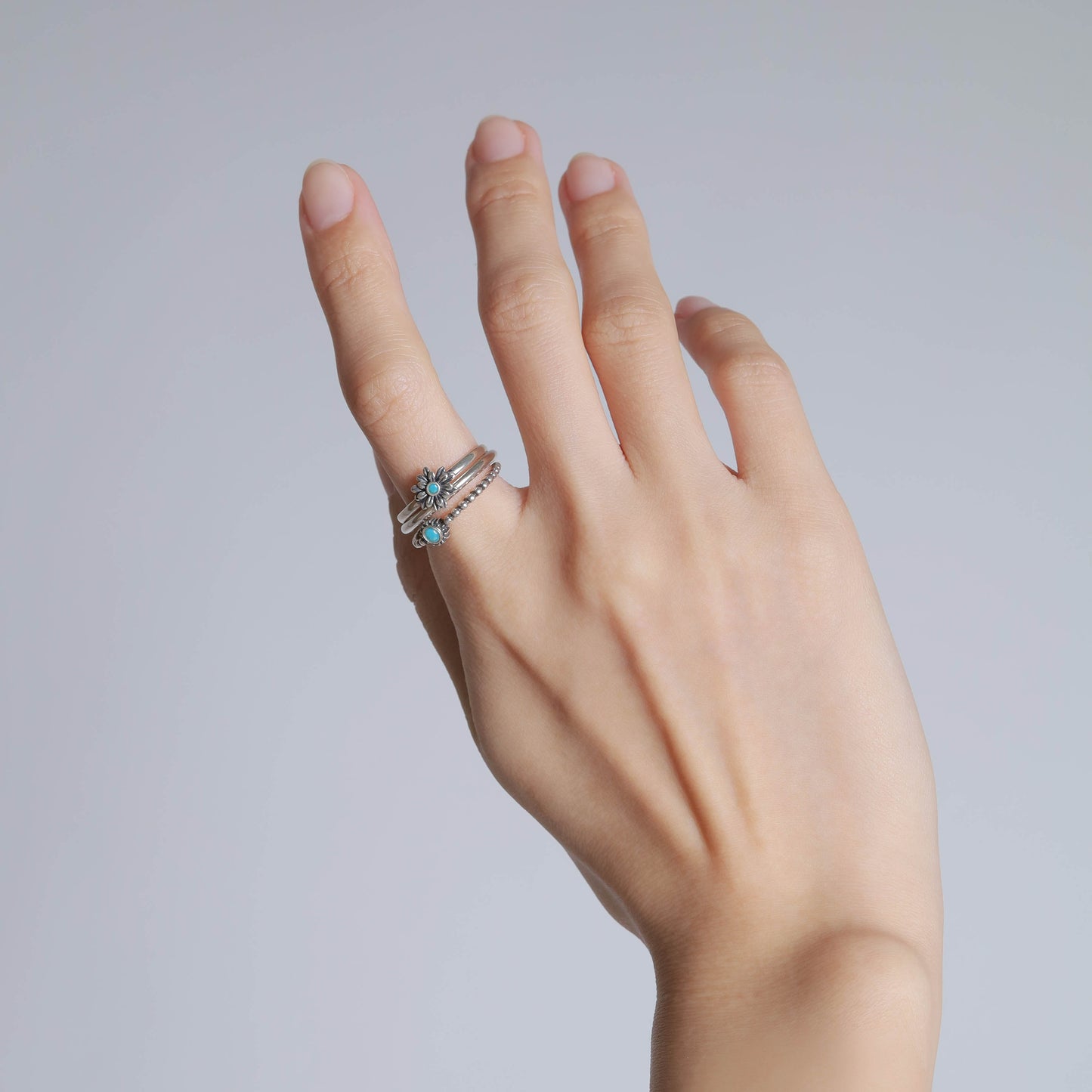 《Earcuffring》 Twilight Flower ｜Silver（Casual)