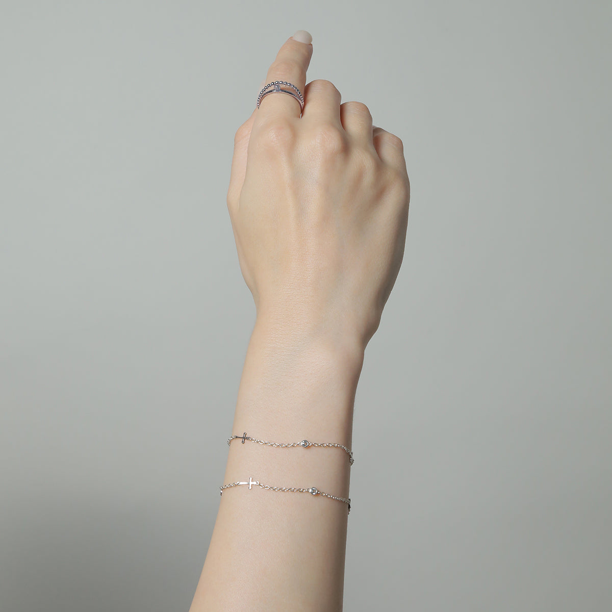 《Bracelet》Cross Planet｜Silver（Casual）