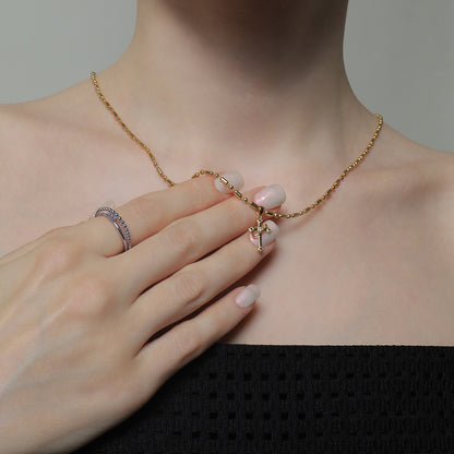 《Wish To Flower》Necklace＆Ear Items Set ｜Silver（Luxe）