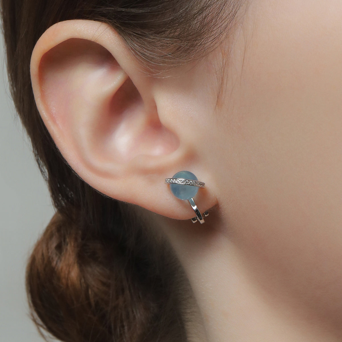 《Wish To Flower》Necklace＆Ear Items Set ｜Silver（Luxe）