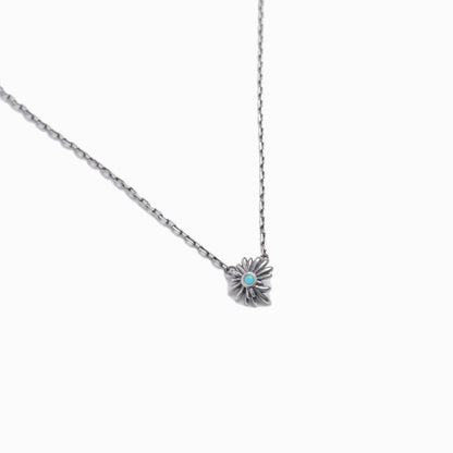 《Necklace》Blue Petal Bloom｜Silver （Casual）
