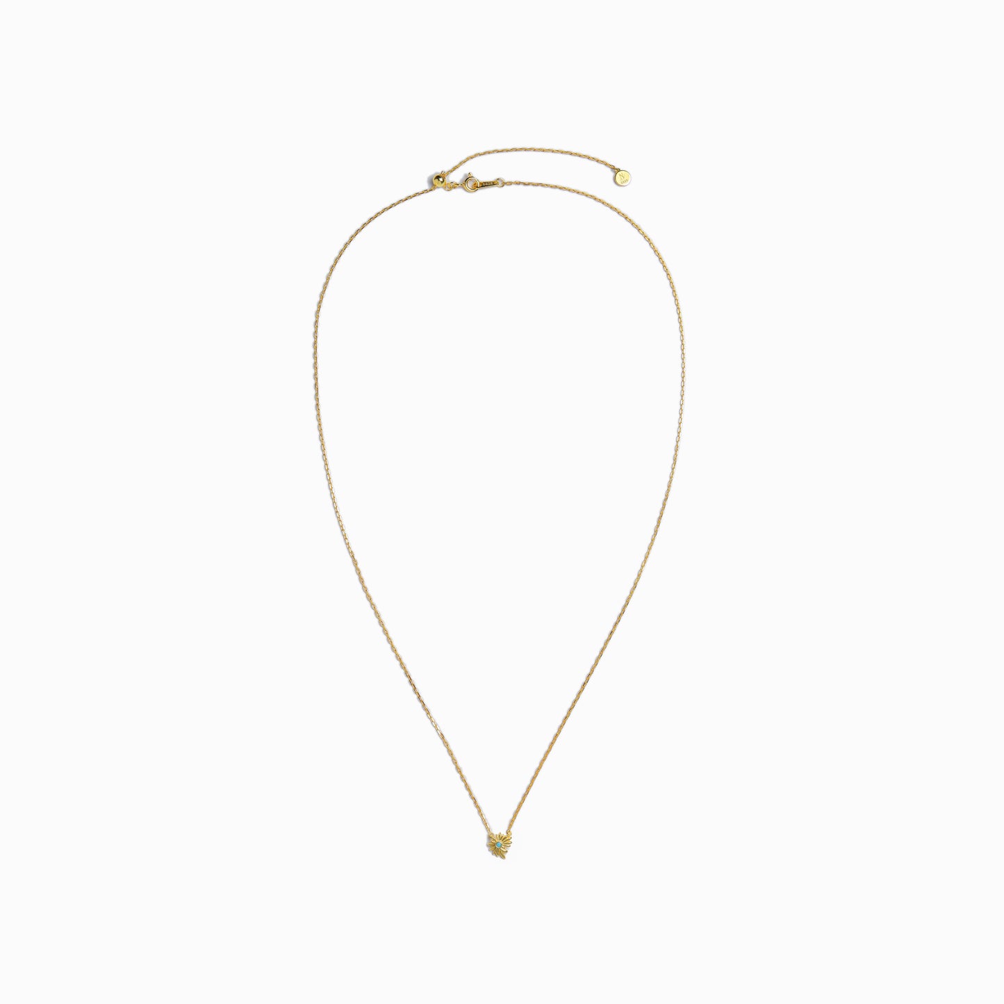 《Necklace》Blue Petal Bloom｜Glod （Luxe)