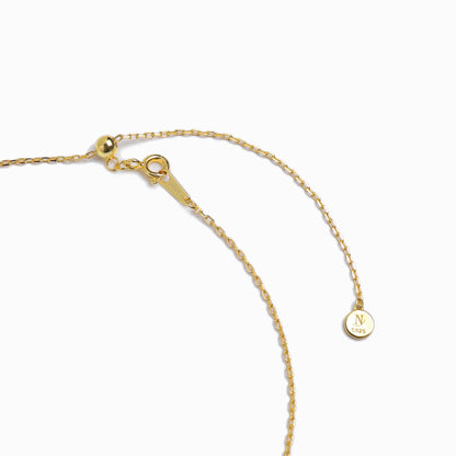 《Necklace》Blue Petal Bloom｜Glod （Luxe)