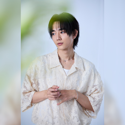 《Pierced earrings》Blue Bloom ｜Silver　（Luxe)